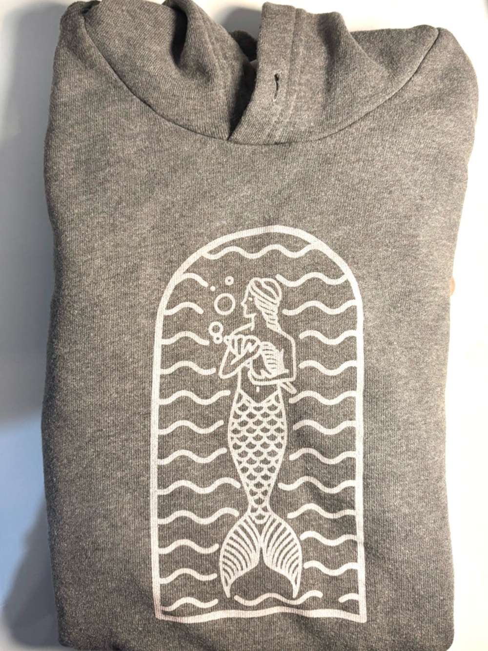 Seaweed Co. Mermaid Arch Hoodie- Gray